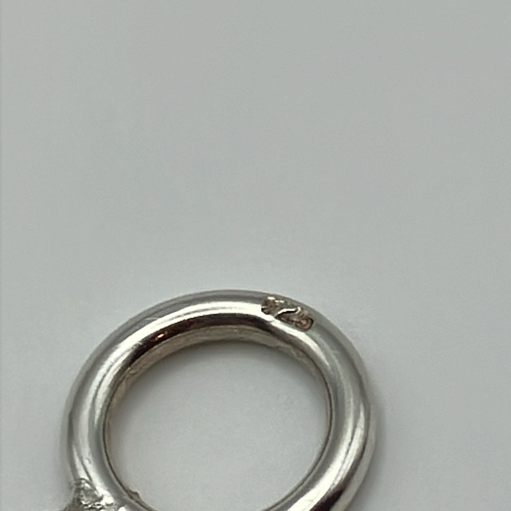 Sterling Silver Hammered Circle Toggle Bracelet - image 5